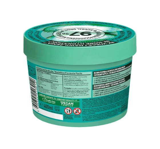 GARNIER FRUCTIS HAIR FOOD ALOE VERA ЗВОЛОЖУВАЛЬНА МАСКА ДЛЯ ВОЛОССЯ 400МЛ