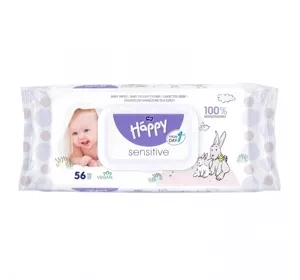 Bella Baby Happy Sensitive вологі дитячі серветки 56шт