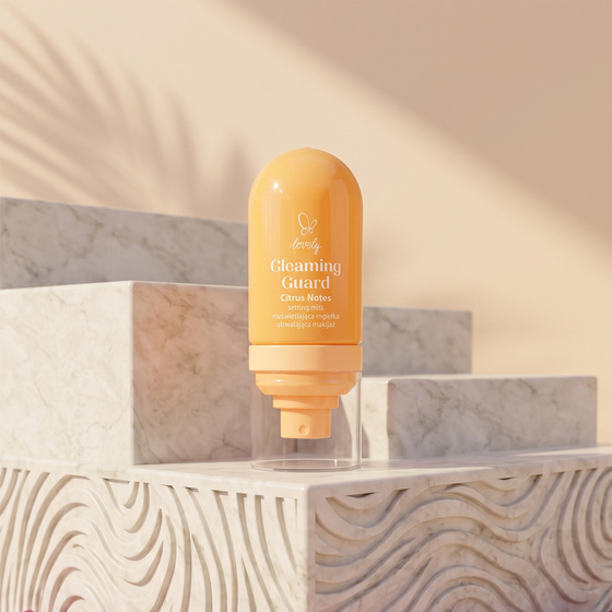 Натисніть на картинку, щоб її збільшити Lovely Cleaming Guard Citrus Notes сяюючий фіксатор макіяжу 60 мл