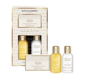Baylis & Harding Sweet Mandarin & Grapefruit подарунковий набір: гель для душу 100 мл + бальзам для тіла 100 мл + тверде мило 100 г