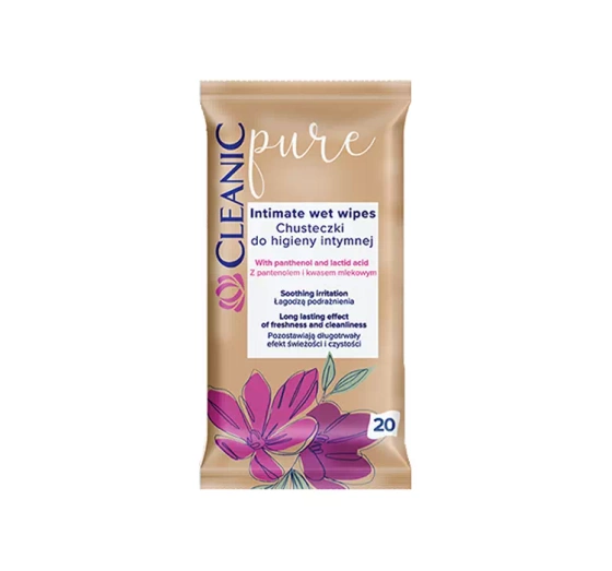 CLEANIC PURE СЕРВЕТКИ ДЛЯ ІНТИМНОЇ ГІГІЄНИ 20 ШТУК