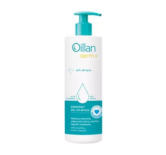 OILLAN DERM+ КРЕМОВИЙ ГЕЛЬ ДЛЯ СУХОЇ І АТОПІЧНОЇ ШКІРИ 400МЛ