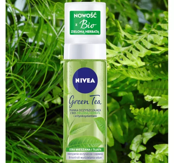 NIVEA GREEN TEA ОЧИЩАЮЩАЯ ПЕНКА С БИО ЗЕЛЕНЫМ ЧАЕМ 150МЛ