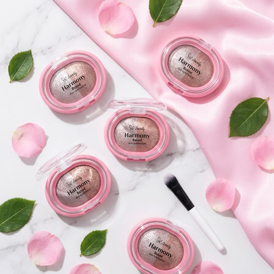 Lovely Harmony Baked Duo Eyeshadow дуэт блестящих теней для век 03 4 г
