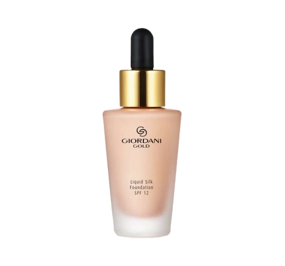 ORIFLAME GIORDANI GOLD LIQUID SILK FOUNDATION SPF12 ТОНАЛЬНОЕ СРЕДСТВО ДЛЯ ЛИЦА PORCELAIN 30МЛ