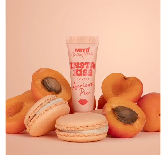 Miyo x Beautyvtricks Insta Kiss pocket бальзам для губ Apricot Pie 12 мл