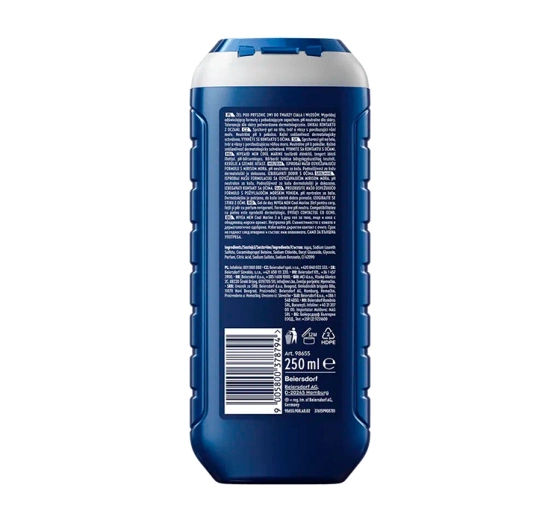 NIVEA MEN ULTRA CHARGE ГЕЛЬ ДЛЯ ДУША 3В1 ДЛЯ МУЖЧИН 250МЛ
