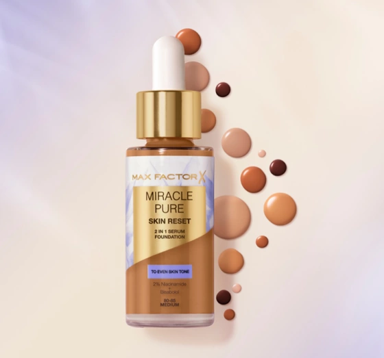 Max Factor Miracle Pure Skin Reset тональний засіб для обличчя 40-60 Light 30мл
