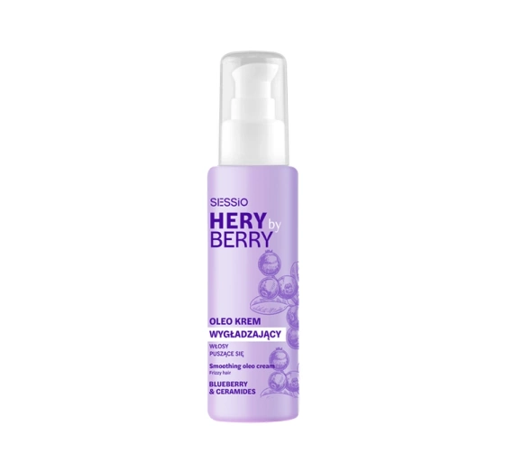 Sessio Hery By Berry Blueberry & Ceramides розгладжуючий крем для кучерявого волосся 100 мл