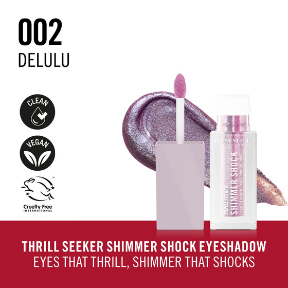 Rimmel Thrill Seeker Shimmer Shock жидкие тени для век 002 Delulu 3,5 мл