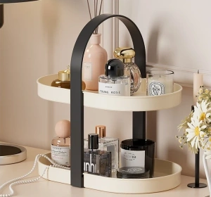 eCarla двухэтажный органайзер для косметики Бежевый