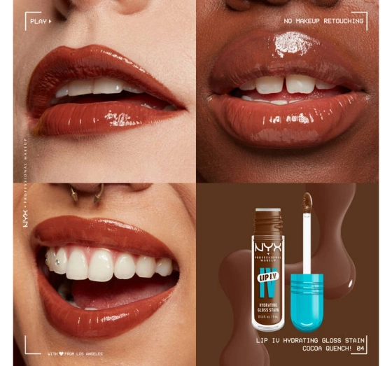 NYX Professional Makeup Lip IV Hydrating Gloss Serum увлажняющий блеск для губ 04 Cocoa Quench! 5мл
