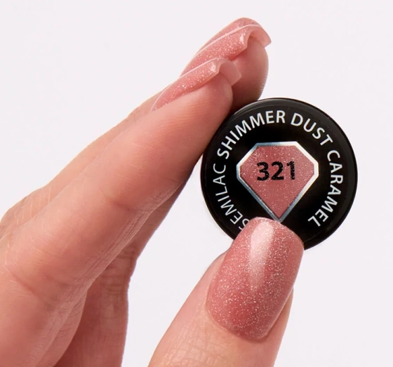 SEMILAC SHIMMER DUST ГЕЛЬ-ЛАК UV 321 SHIMMER DUST CARAMEL 7МЛ