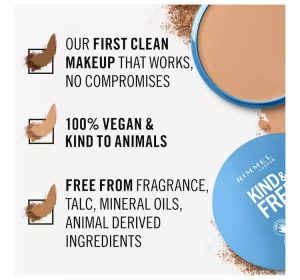 RIMMEL KIND & FREE ПУДРА ДЛЯ ОБЛИЧЧЯ 20 LIGHT 10Г