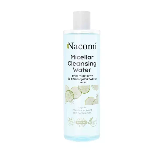 Натисніть на картинку, щоб її збільшити NACOMI MICELLAR CLEANSING WATER ЗАСПОКІЙЛИВА МІЦЕЛЯРНА РІДИНА 400МЛ