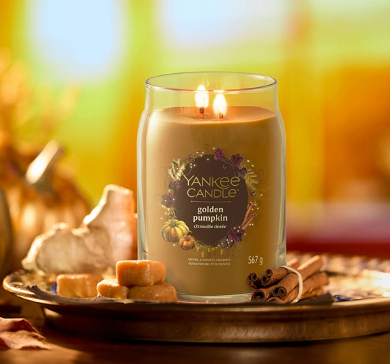 Yankee Candle Signature ароматическая свеча Golden Pumpkin 567 г