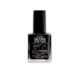 AVON ULTRA COLOUR 60 SECOND EXPRESS ЛАК ДЛЯ НОГТЕЙ POWER BLACK 10МЛ