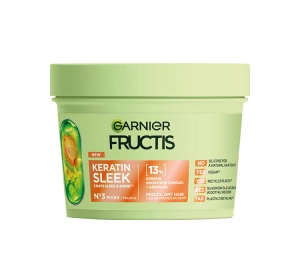 Garnier Fructis Keratin Sleek маска для сухого та пухнастого волосся 370 мл