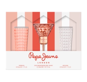 PEPE JEANS FOR HER ПАРФУМОВАНА ВОДА 30МЛ + ГЕЛЬ ДЛЯ ДУШУ 50МЛ + БАЛЬЗАМ 50МЛ