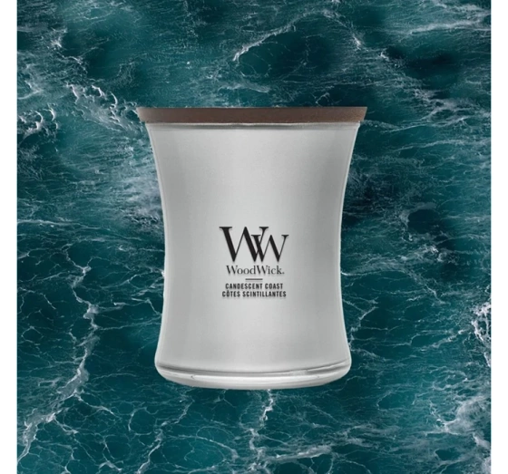 Woodwick Medium Jar Candle ароматична свічка Candescent Coast 275 г