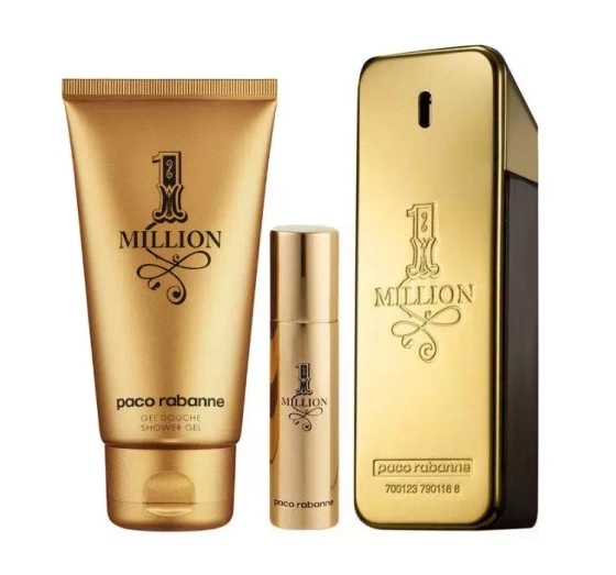PACO RABANNE 1 MILLION ТУАЛЕТНА ВОДА СПРЕЙ 100 МЛ + 10 МЛ + ГЕЛЬ ДЛЯ ДУШУ 100МЛ