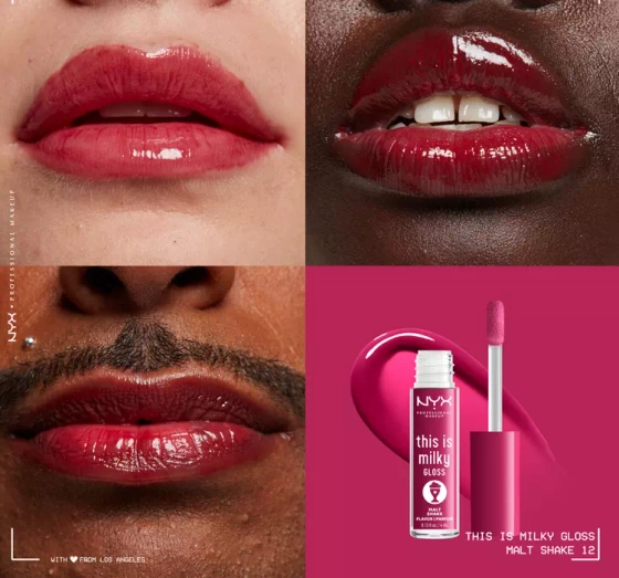 NYX PROFESSIONAL MAKEUP THIS IS MILKY БЛЕСК ДЛЯ ГУБ 12 MALT SHAKE 4МЛ