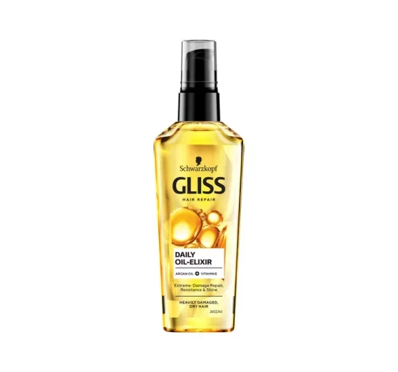 GLISS OIL NUTRITIVE DAILY OIL-ELIXIR ОЛІЙКА ДЛЯ СУХОГО І ПОШКОДЖЕНОГО ВОЛОССЯ 75МЛ