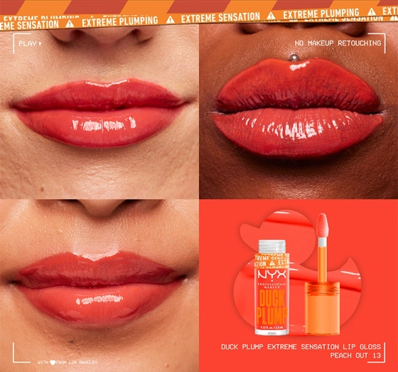 NYX PROFESSIONAL MAKEUP DUCK PLUMP БЛЕСК ДЛЯ УВЕЛИЧЕНИЯ ГУБ 13 PEACH OUT 7МЛ