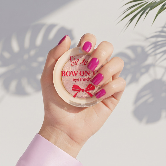 Натисніть на картинку, щоб її збільшити Lovely Bow On Top Eyeshadow металічні тіні для повік 01 3 г