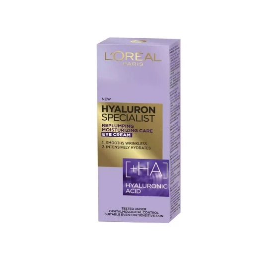 LOREAL HYALURON SPECIALIST КРЕМ ПІД ОЧІ ПРОТИ ЗМОРШОК 15МЛ
