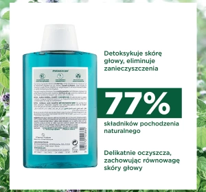 KLORANE DETOX ОЧИЩАЮЧИЙ ШАМПУНЬ З ОРГАНІЧНОЮ М'ЯТОЮ 200МЛ