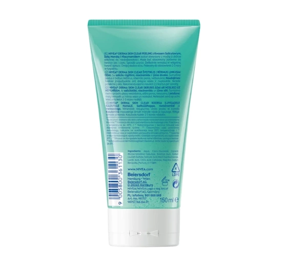 NIVEA DERMA SKIN CLEAR ПИЛИНГ ПРОТИВ НЕСОВЕРШЕНСТВ 150МЛ