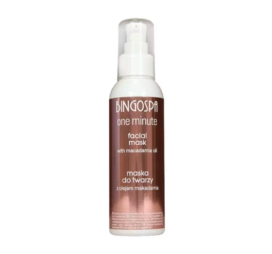 BINGOSPA ONE MINUTE МАСКА ДЛЯ ОБЛИЧЧЯ З ОЛІЄЮ МАКАДАМІЇ 150Г
