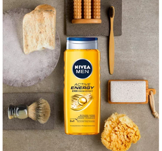 NIVEA MEN NIVEA MEN ACTIVE ENERGY 24 FRESH EFFECT ГЕЛЬ ДЛЯ ДУШУ ДЛЯ ЧОЛОВІКІВ 500МЛ