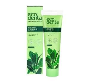 ECODENTA  ОТБЕЛИВАЮЩАЯ ПАСТА ДЛЯ ЗУБОВ С МЯТОЙ 100МЛ