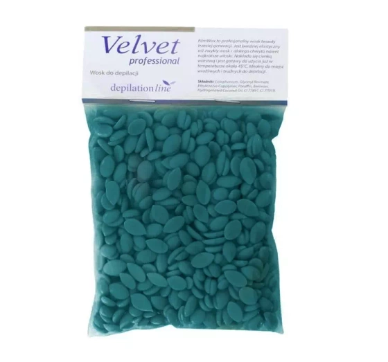 VELVET PROFESSIONAL DEPILATION LINE FILMWAX АЗУЛЕНОВИЙ ВІСК ДЛЯ ДЕПІЛЯЦІЇ 100Г
