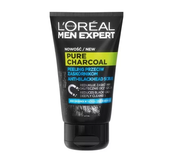 LOREAL MEN EXPERT PURE CHARCOAL ПІЛІНГ ПРОТИ ВУГРІВ 100МЛ