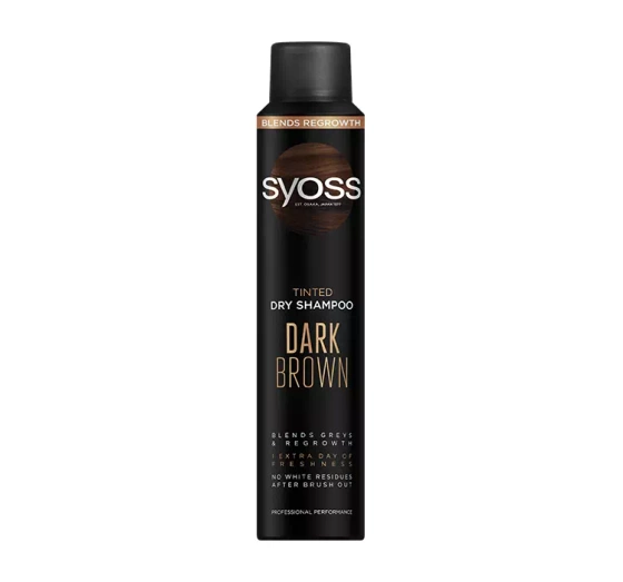 SYOSS TINTED DRY SHAMPOO DARK BROWN СУХОЙ ШАМПУНЬ 200 МЛ