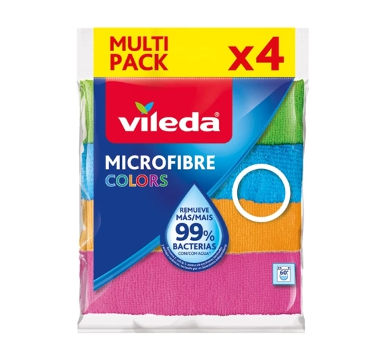 Vileda Microfibre Colors серветка з мікрофібри 4 штуки