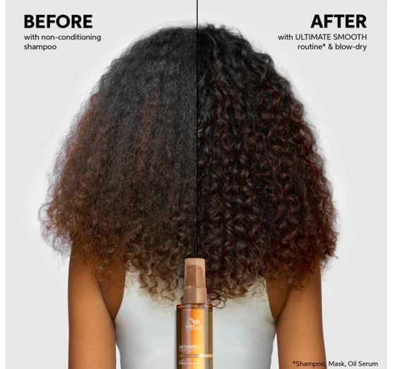 Натисніть на картинку, щоб її збільшити Wella Professionals Ultimate Smooth Miracle Oil сироватка для сухого та пухнастого волосся 100 мл