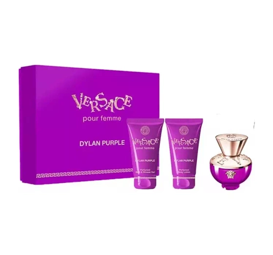 VERSACE DYLAN PURPLE POUR FEMME ПАРФЮМИРОВАННАЯ ВОДА 50МЛ + БАЛЬЗАМ 50МЛ + ГЕЛЬ 50МЛ