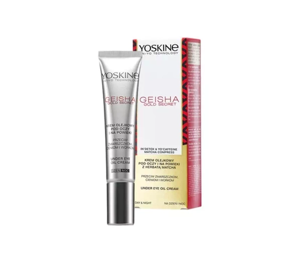 YOSKINE GEISHA GOLD SECRET ОЛІЙНИЙ КРЕМ ПІД ОЧІ І НА ПОВІКИ З ЧАЄМ МАТЧА 15МЛ