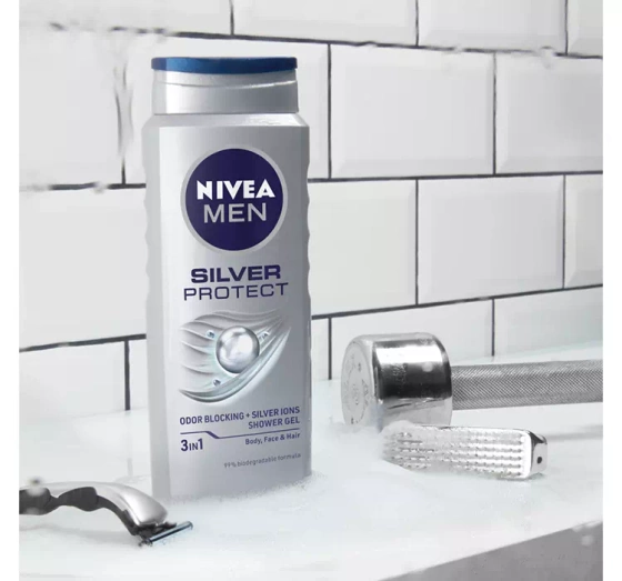 NIVEA MEN SILVER PROTECT ГЕЛЬ ДЛЯ ДУША 250МЛ
