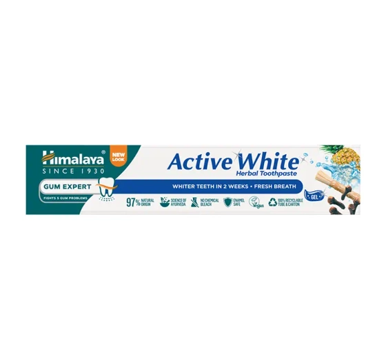HIMALAYA ACTIVE WHITE FRESH GEL ТРАВ'ЯНИЙ ГЕЛЬ ДЛЯ ЗУБІВ 75МЛ