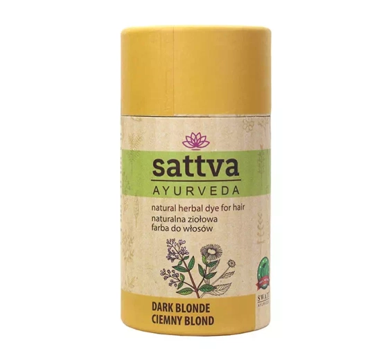 SATTVA AYURVEDA НАТУРАЛЬНАЯ ТРАВЯНАЯ КРАСКА НА ОСНОВЕ ХНЫ DARK BLONDE 150Г