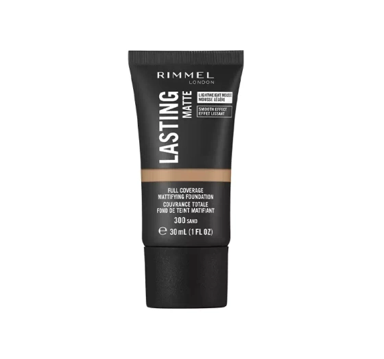 RIMMEL LASTING MATTE ЖИДКАЯ МАТИРУЮЩАЯ ТОНАЛЬНАЯ ОСНОВА 300 SAND 30МЛ
