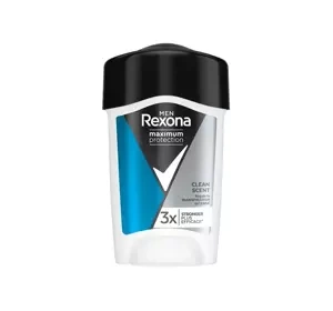 REXONA MAXIMUM PROTECTION АНТИПЕРСПИРАНТ В ФОРМЕ КРЕМА ДЛЯ МУЖЧИН CLEAN SCENT 45МЛ