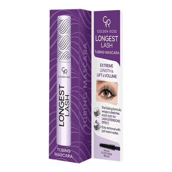 Golden Rose Longest Lash Tubing Mascara тушь для удлинения ресниц черная 9 мл