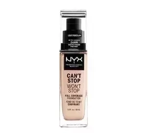 NYX PROFESSIONAL MAKEUP CAN'T STOP WON'T STOP ТОНАЛЬНИЙ ЗАСІБ ПОВНЕ ПОКРИТТЯ 01.3 LIGHT PORCELAIN 30МЛ