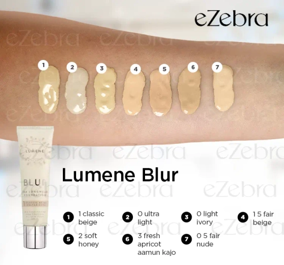 LUMENE BLUR FOUNDATION ТОНАЛЬНОЕ СРЕДСТВО ДЛЯ РАЗГЛАЖИВАНИЯ 1 CLASSIC BEIGE 30МЛ